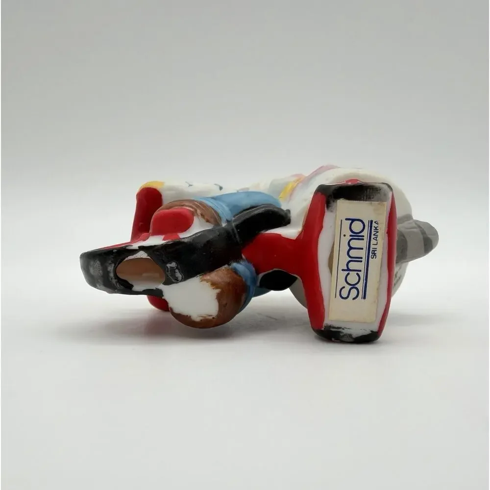 Schmid 1988 KITTY CUCUMBER Cat Ornament Figurine 2.5” JP Buster RIDING TRICYCLE
